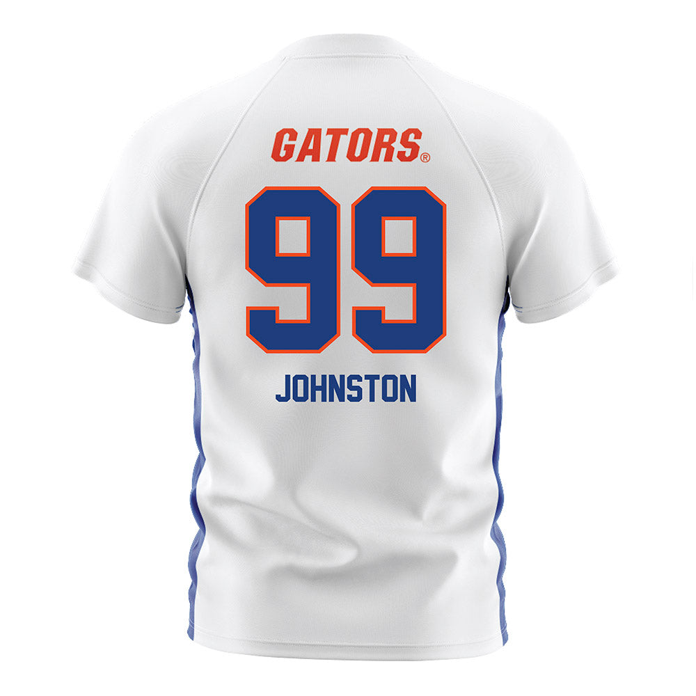Florida - NCAA Women's Soccer : Katie Johnston - White Soccer Jersey-1