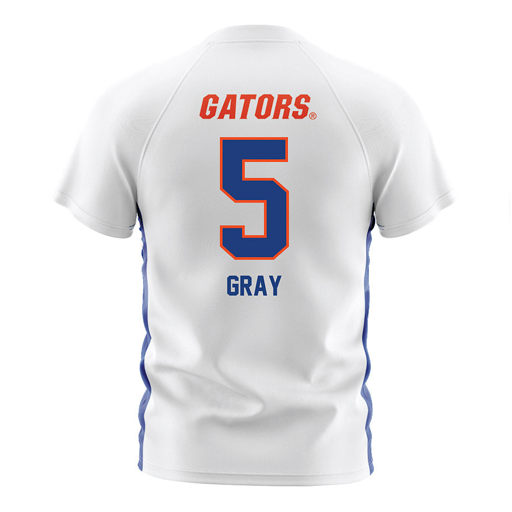 Florida - NCAA Women's Soccer : Mia Gray - White Soccer Jersey-1