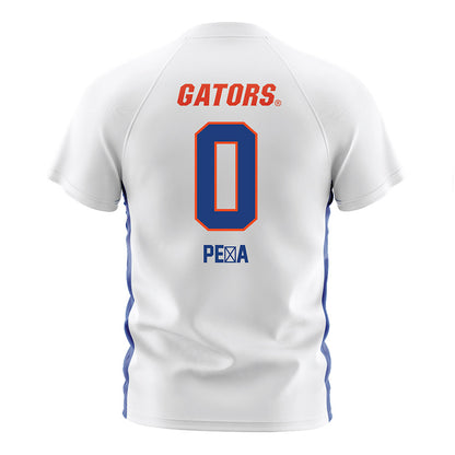 Florida - NCAA Women's Soccer : Paloma Pe�a - White Soccer Jersey-1