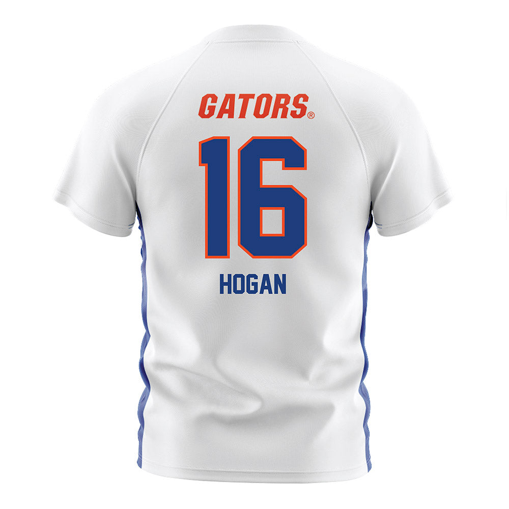 Florida - NCAA Women's Soccer : Courtney Hogan - White Soccer Jersey-1
