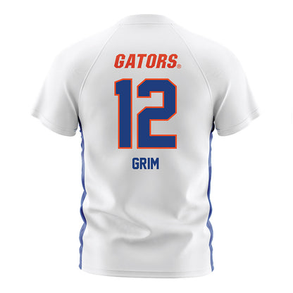 Florida - NCAA Women's Soccer : Charlotte Grim - White Soccer Jersey-1
