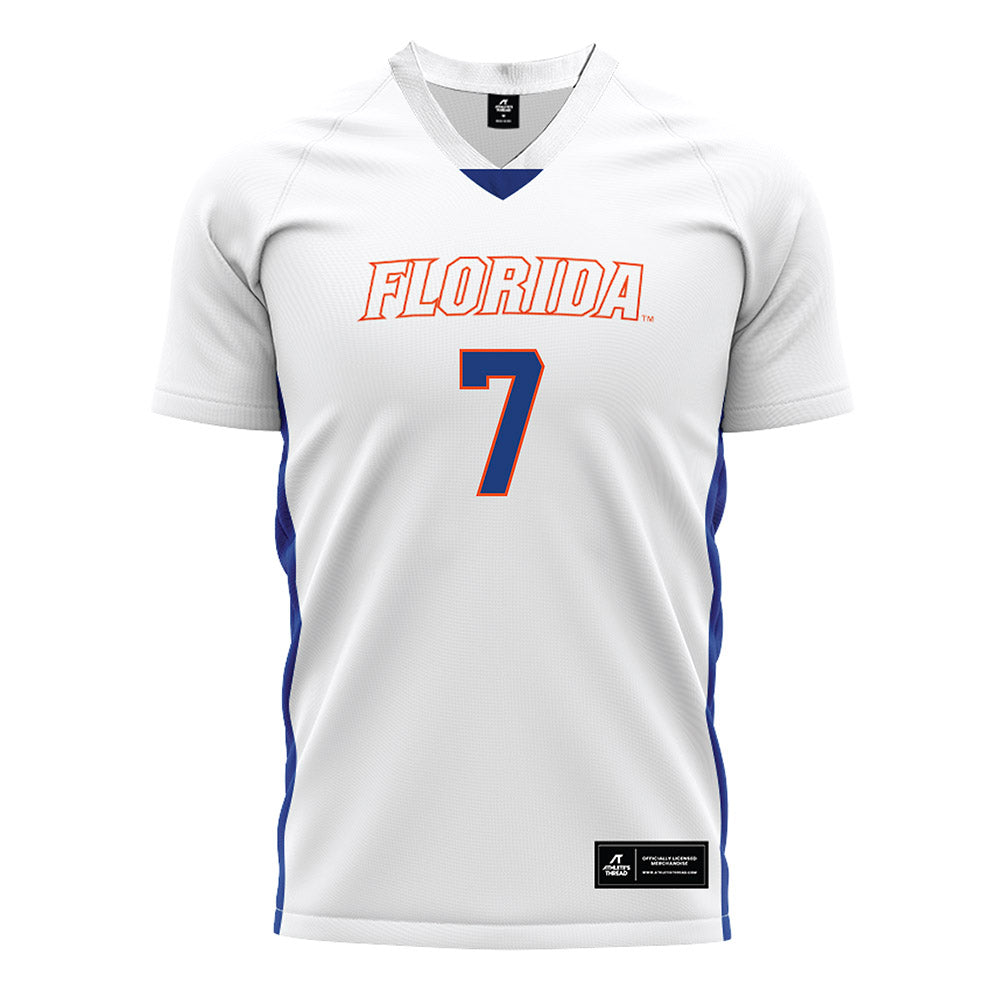 Florida - NCAA Women's Soccer : Zoe Main - White Soccer Jersey-0
