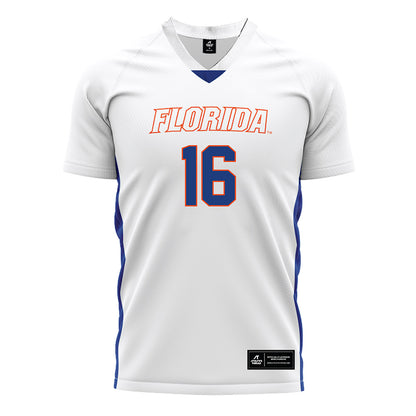 Florida - NCAA Women's Soccer : Courtney Hogan - White Soccer Jersey-0