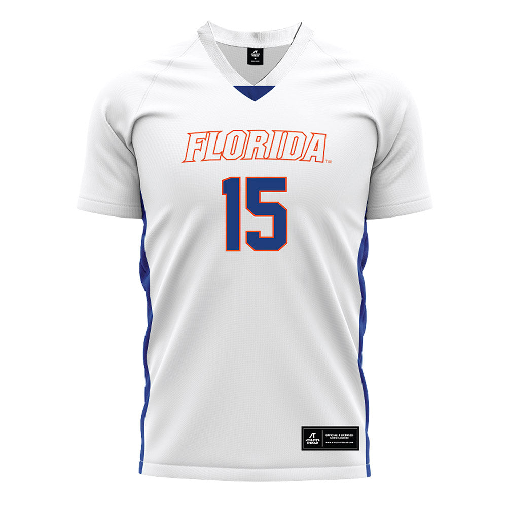 Florida - NCAA Women's Soccer : Conamora Ndana - White Soccer Jersey-0