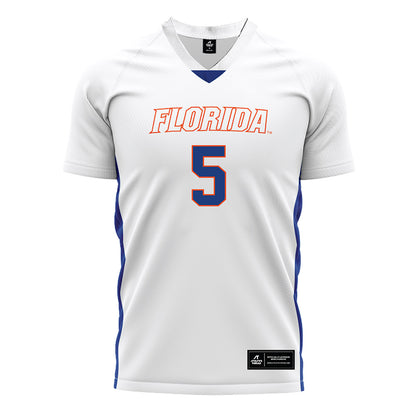 Florida - NCAA Women's Soccer : Mia Gray - White Soccer Jersey-0