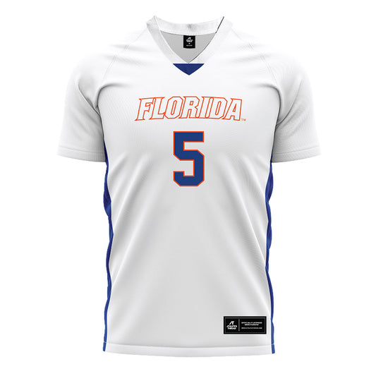 Florida - NCAA Women's Soccer : Mia Gray - White Soccer Jersey-0