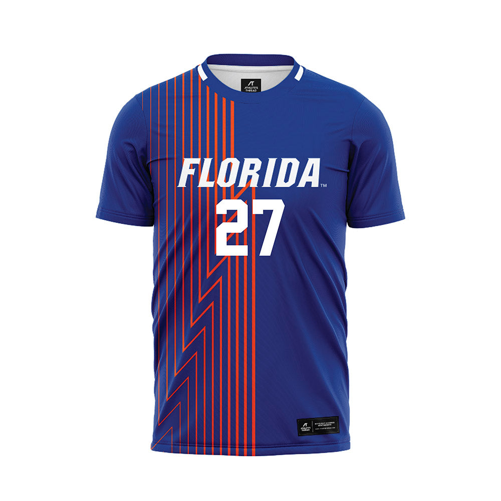 Florida - NCAA Women's Soccer : Norah Abbott - Royal Soccer Jersey-0