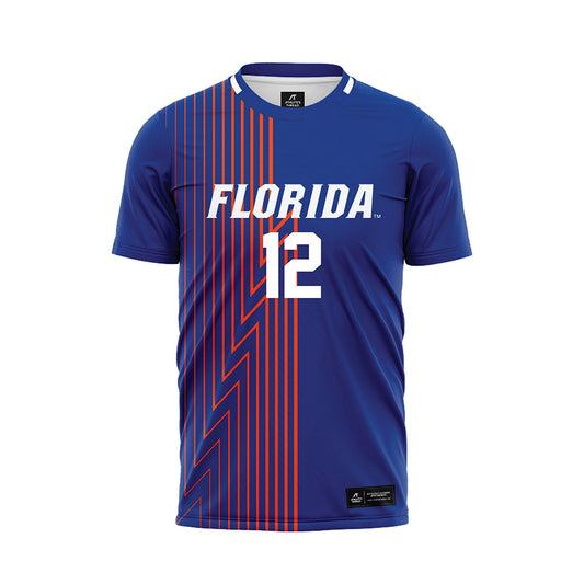Florida - NCAA Women's Soccer : Charlotte Grim - Royal Soccer Jersey-0