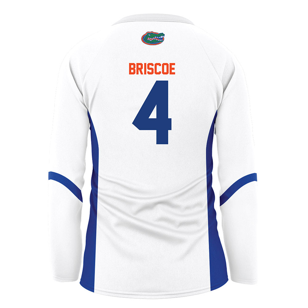 Florida - NCAA Women's Volleyball : Brooklyn Briscoe - White Volleyball Jersey-1