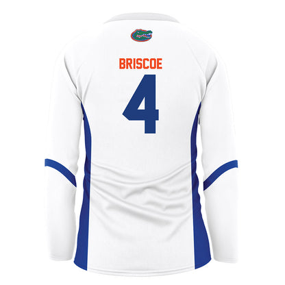 Florida - NCAA Women's Volleyball : Brooklyn Briscoe - White Volleyball Jersey-1