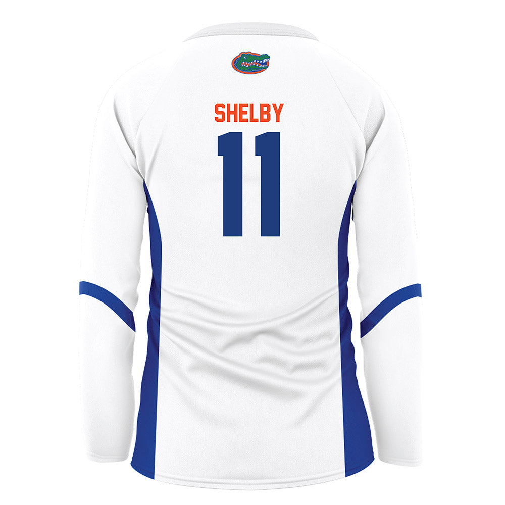 Florida - NCAA Women's Volleyball : Nadiya Shelby - White Volleyball Jersey-1