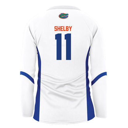 Florida - NCAA Women's Volleyball : Nadiya Shelby - White Volleyball Jersey-1