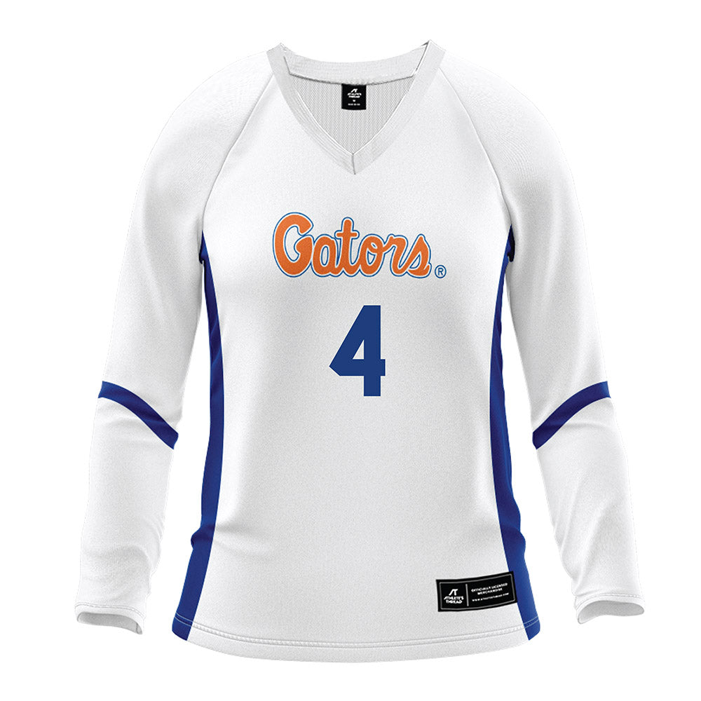 Florida - NCAA Women's Volleyball : Brooklyn Briscoe - White Volleyball Jersey-0
