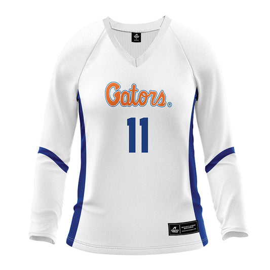 Florida - NCAA Women's Volleyball : Nadiya Shelby - White Volleyball Jersey-0