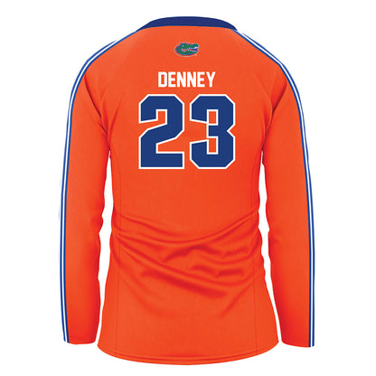 Florida - NCAA Women's Volleyball : Bri Denney - Orange Volleyball Jersey-1