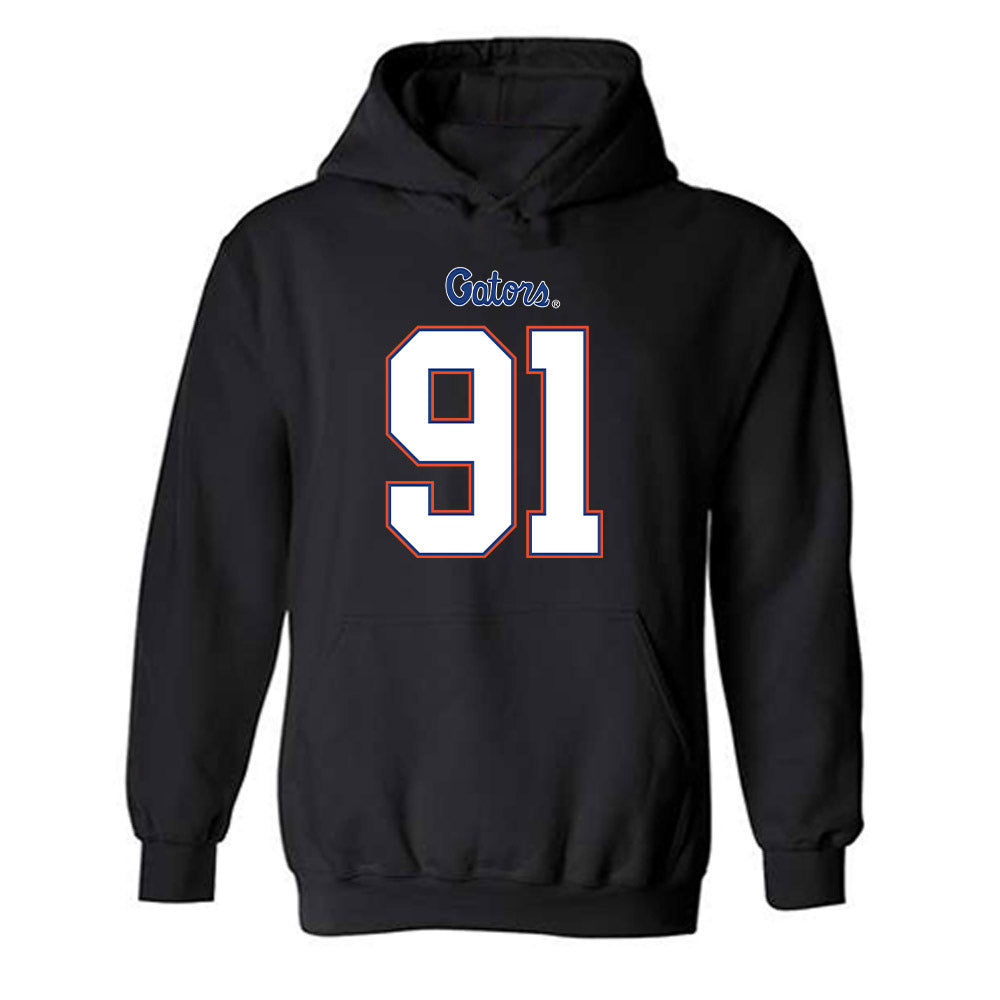 Florida - NCAA Football : Patrick Durkin - Replica Shersey Hooded Sweatshirt-0