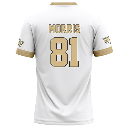 Wake Forest - NCAA Football : Landon Morris - White Football Jersey-1