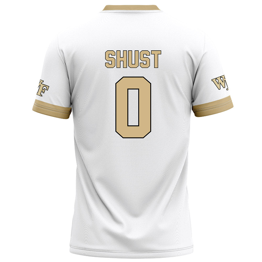 Wake Forest - NCAA Football : Brady Shust - White Football Jersey-1