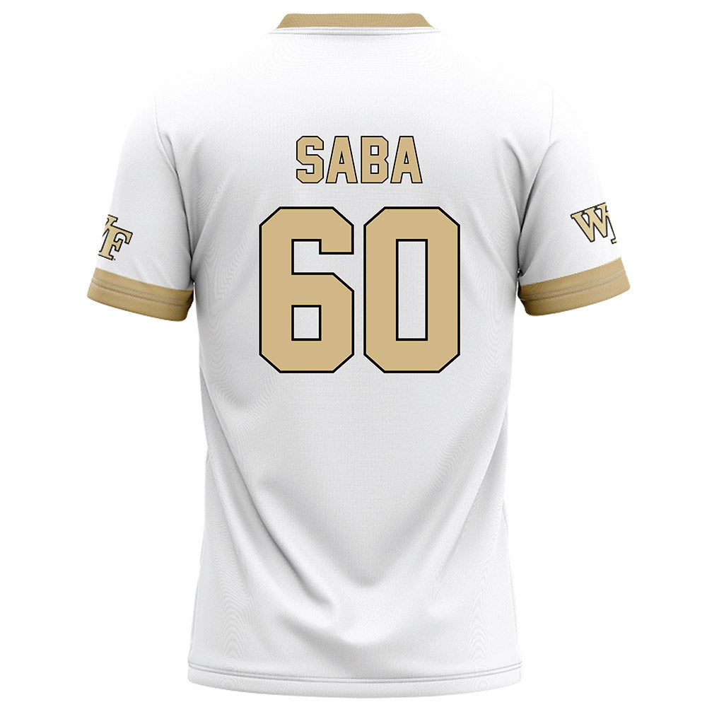 Wake Forest - NCAA Football : Will Saba - White Football Jersey-1