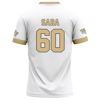 Wake Forest - NCAA Football : Will Saba - White Football Jersey-1