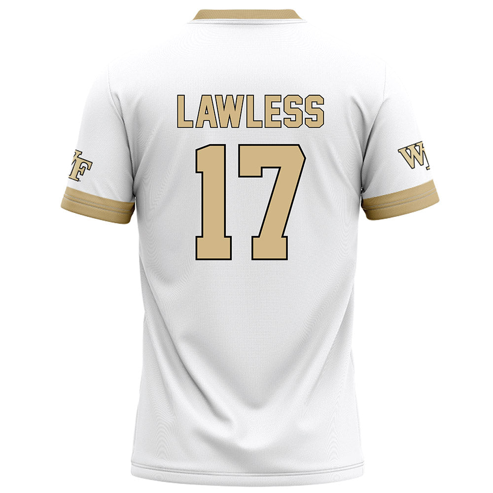 Wake Forest - NCAA Football : Grant Lawless - White Football Jersey-1