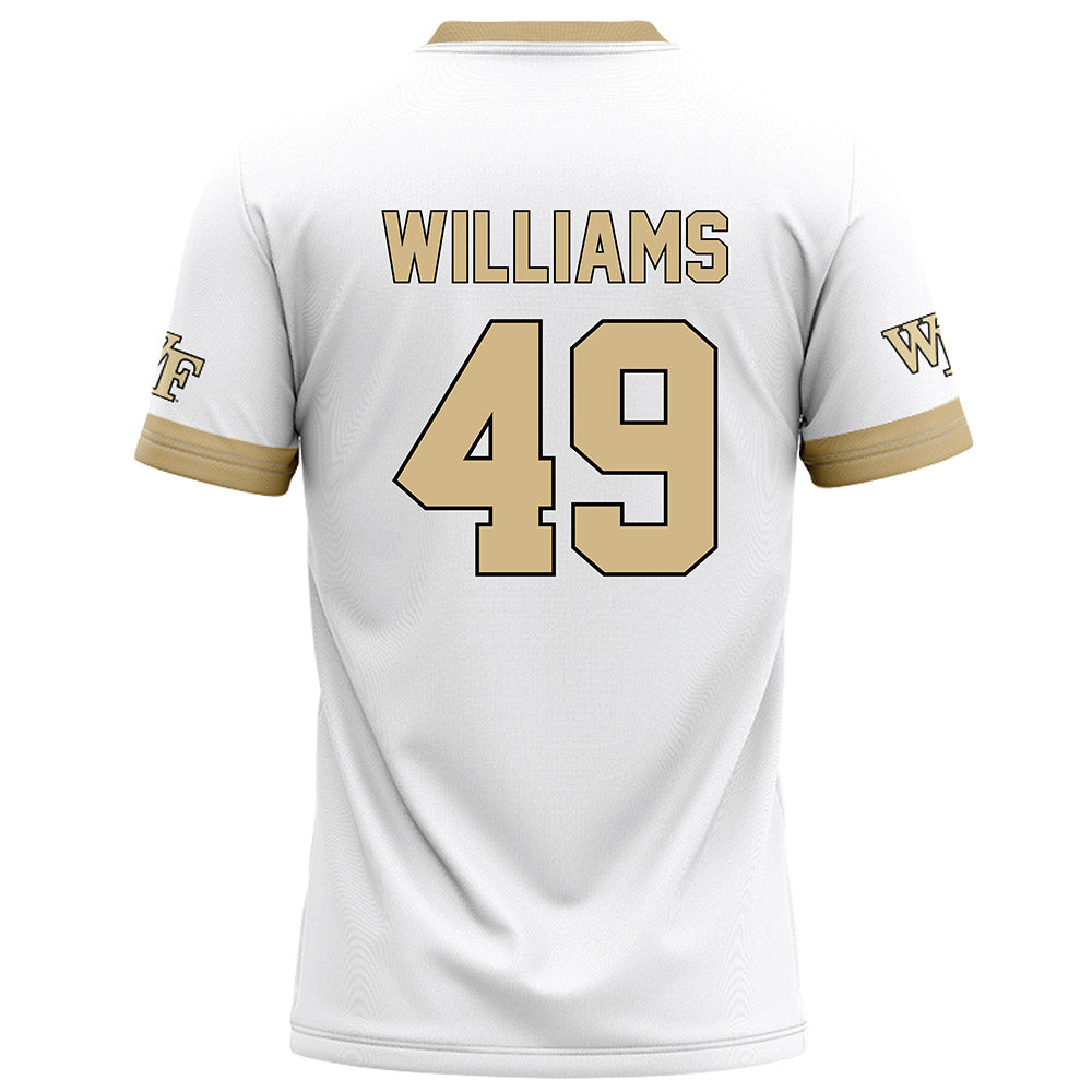 Wake Forest - NCAA Football : Eric Williams - White Football Jersey-1