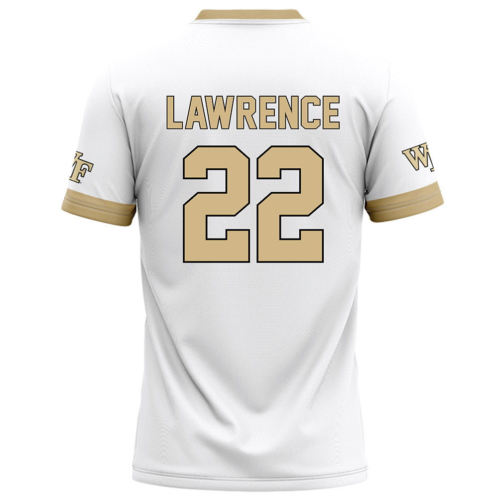 Wake Forest - NCAA Football : Deuce Lawrence - White Football Jersey-1