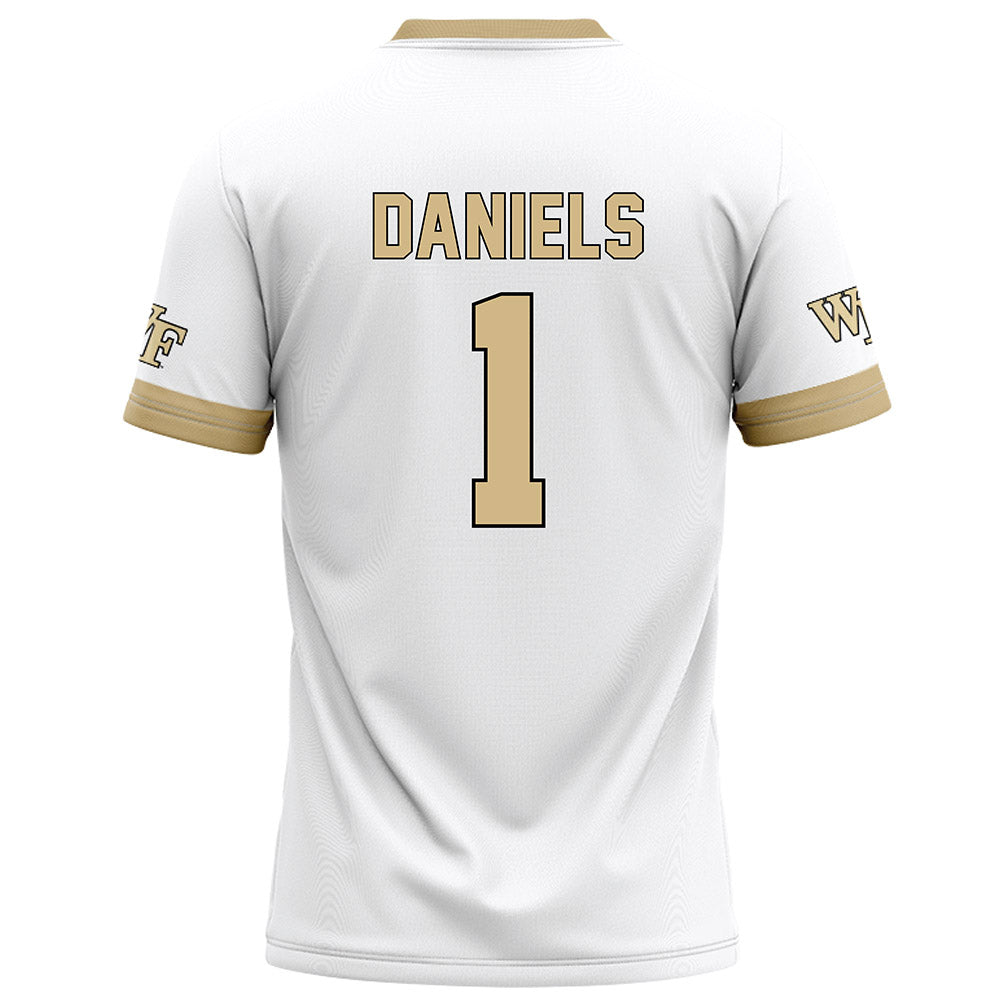 Wake Forest - NCAA Football : Kahnen Daniels - White Football Jersey-1