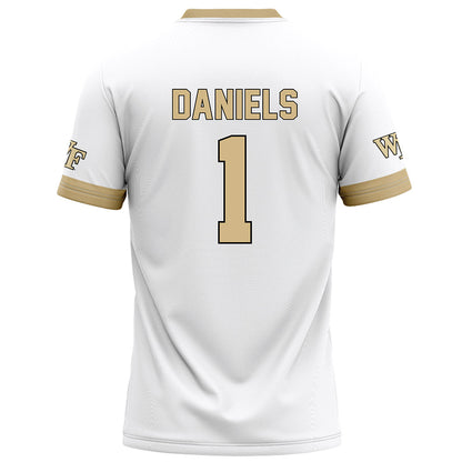 Wake Forest - NCAA Football : Kahnen Daniels - White Football Jersey-1