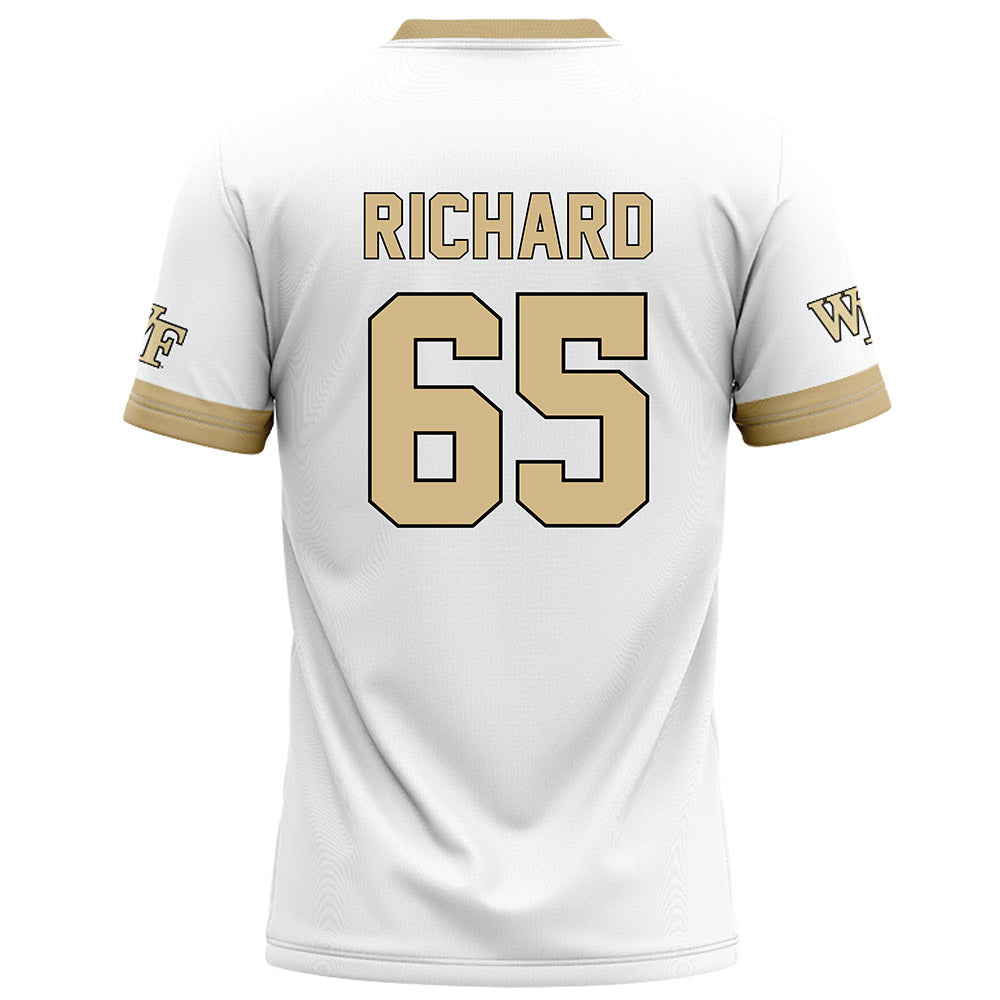 Wake Forest - NCAA Football : Clinton Richard - White Football Jersey-1