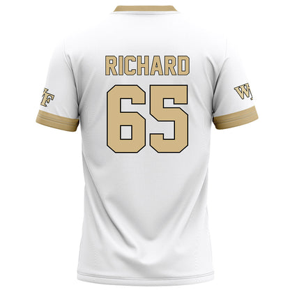 Wake Forest - NCAA Football : Clinton Richard - White Football Jersey-1