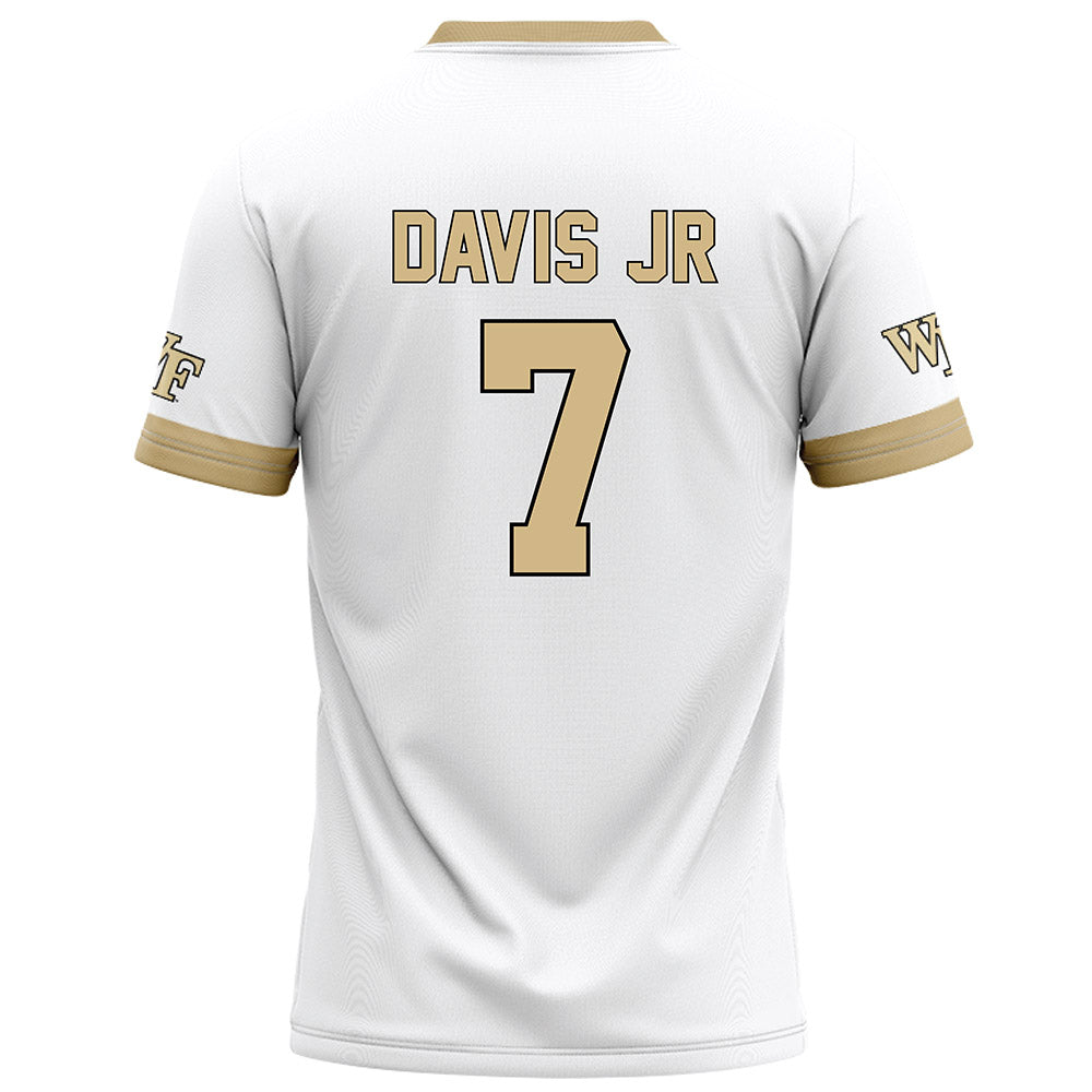 Wake Forest - NCAA Football : Wondame Davis Jr - White Football Jersey-1
