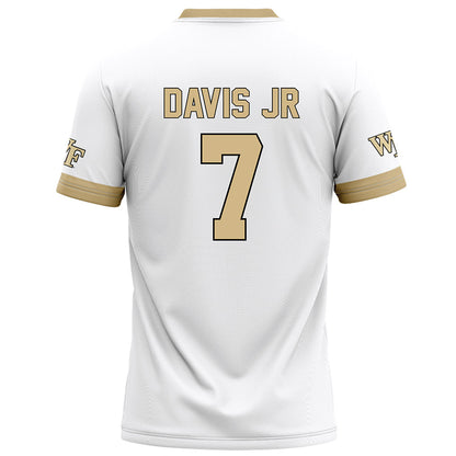 Wake Forest - NCAA Football : Wondame Davis Jr - White Football Jersey-1