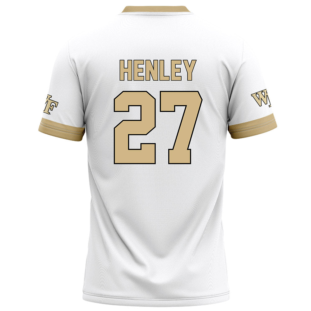 Wake Forest - NCAA Football : Ryan Henley - White Football Jersey-1