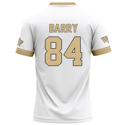 Wake Forest - NCAA Football : Dominick Barry - White Football Jersey-1