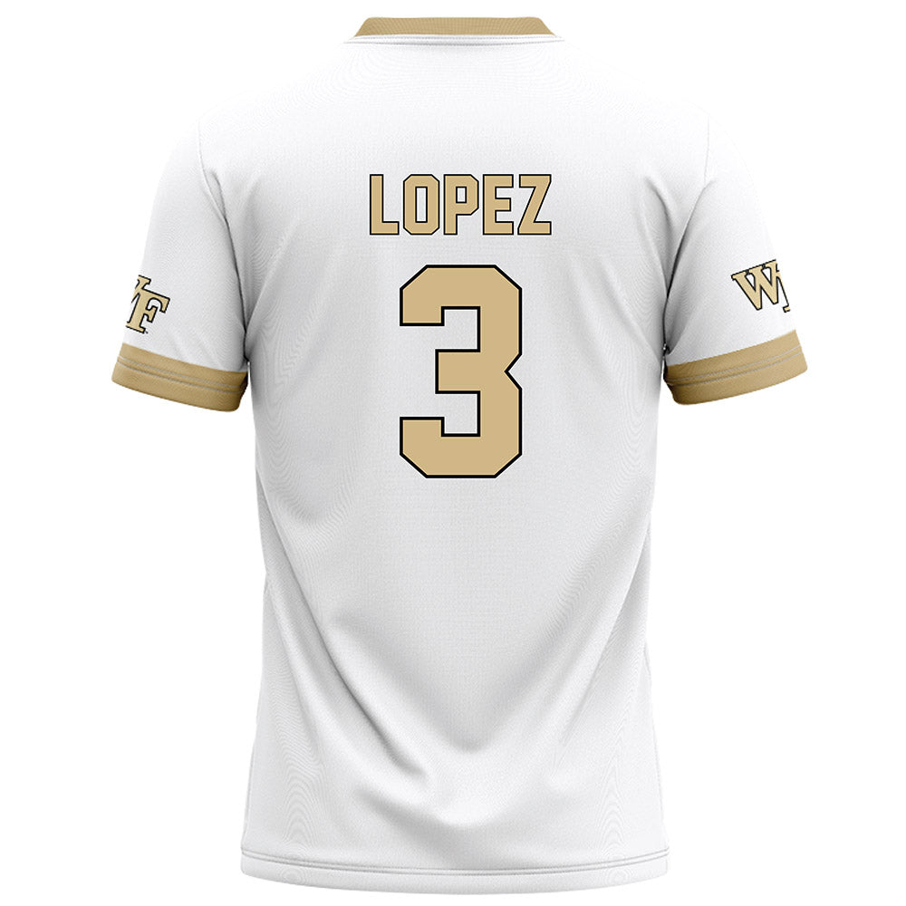 Wake Forest - NCAA Football : Gio Lopez - White Football Jersey-1