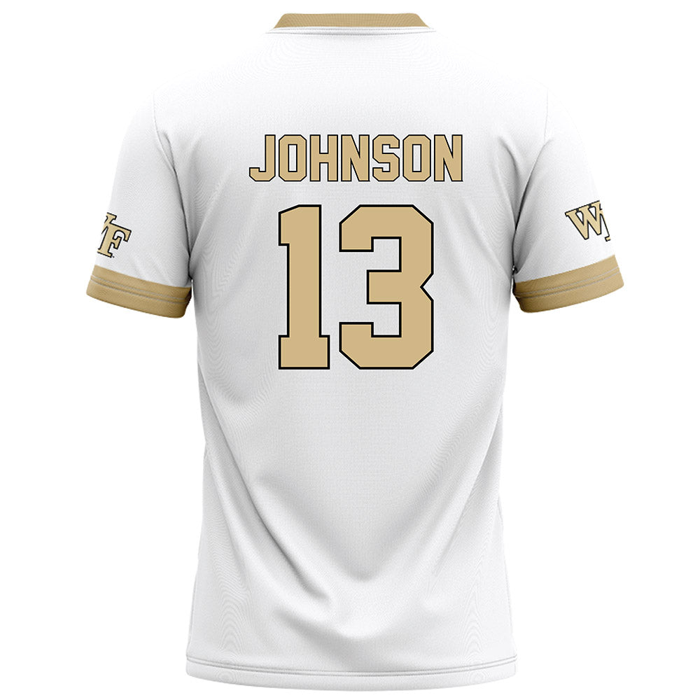 Wake Forest - NCAA Football : Billy Johnson - White Football Jersey-1