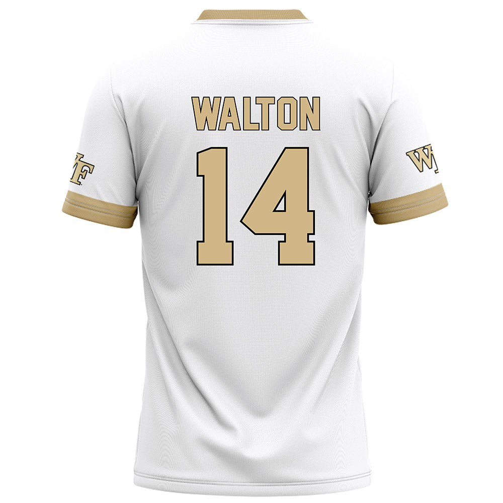 Wake Forest - NCAA Football : Tyler Walton - White Football Jersey-1