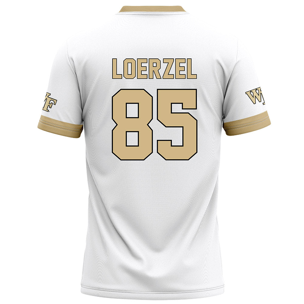 Wake Forest - NCAA Football : Will Loerzel - White Football Jersey-1