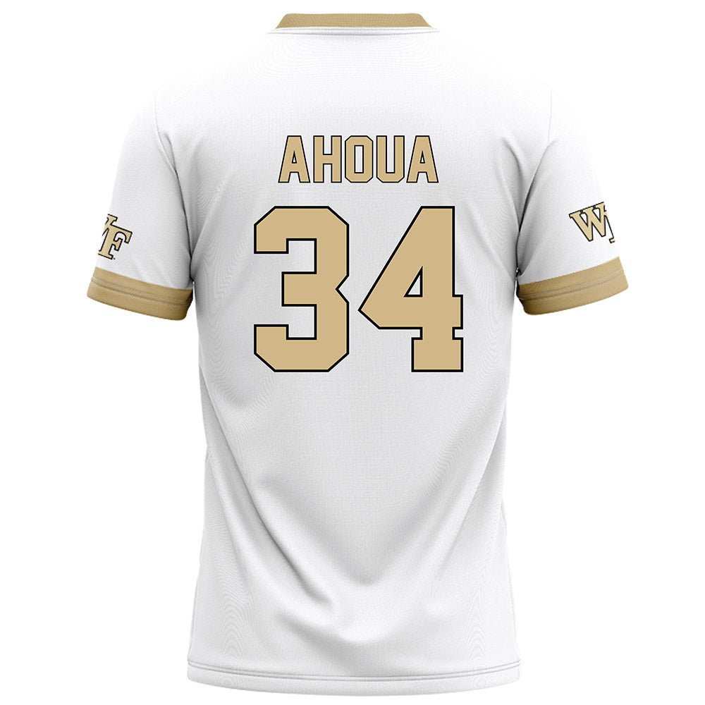 Wake Forest - NCAA Football : Micheal Ahoua - White Football Jersey-1