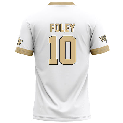 Wake Forest - NCAA Football : Jack Foley - White Football Jersey-1
