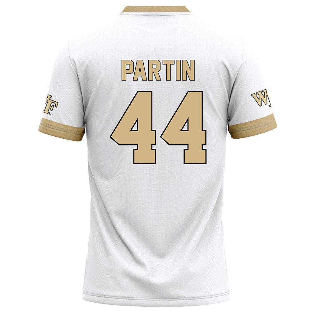 Wake Forest - NCAA Football : Monroe Partin - White Football Jersey-1