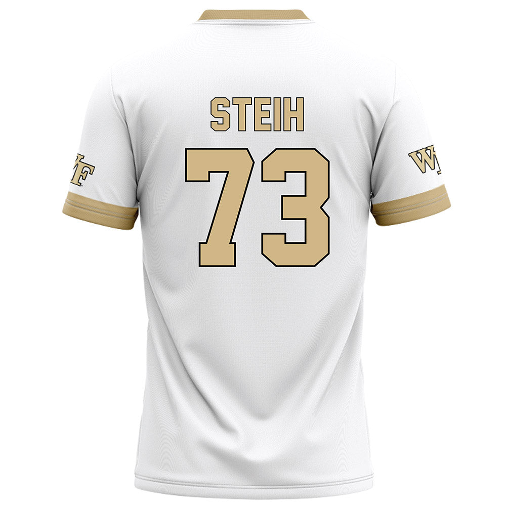 Wake Forest - NCAA Football : George Steih - White Football Jersey-1