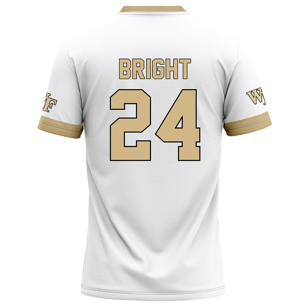 Wake Forest - NCAA Football : Micah Bright - White Football Jersey-1