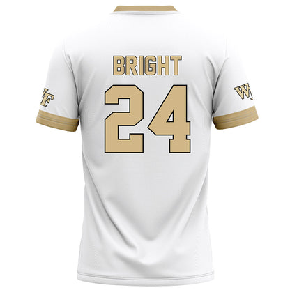 Wake Forest - NCAA Football : Micah Bright - White Football Jersey-1