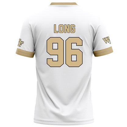 Wake Forest - NCAA Football : Cooper Long - White Football Jersey-1