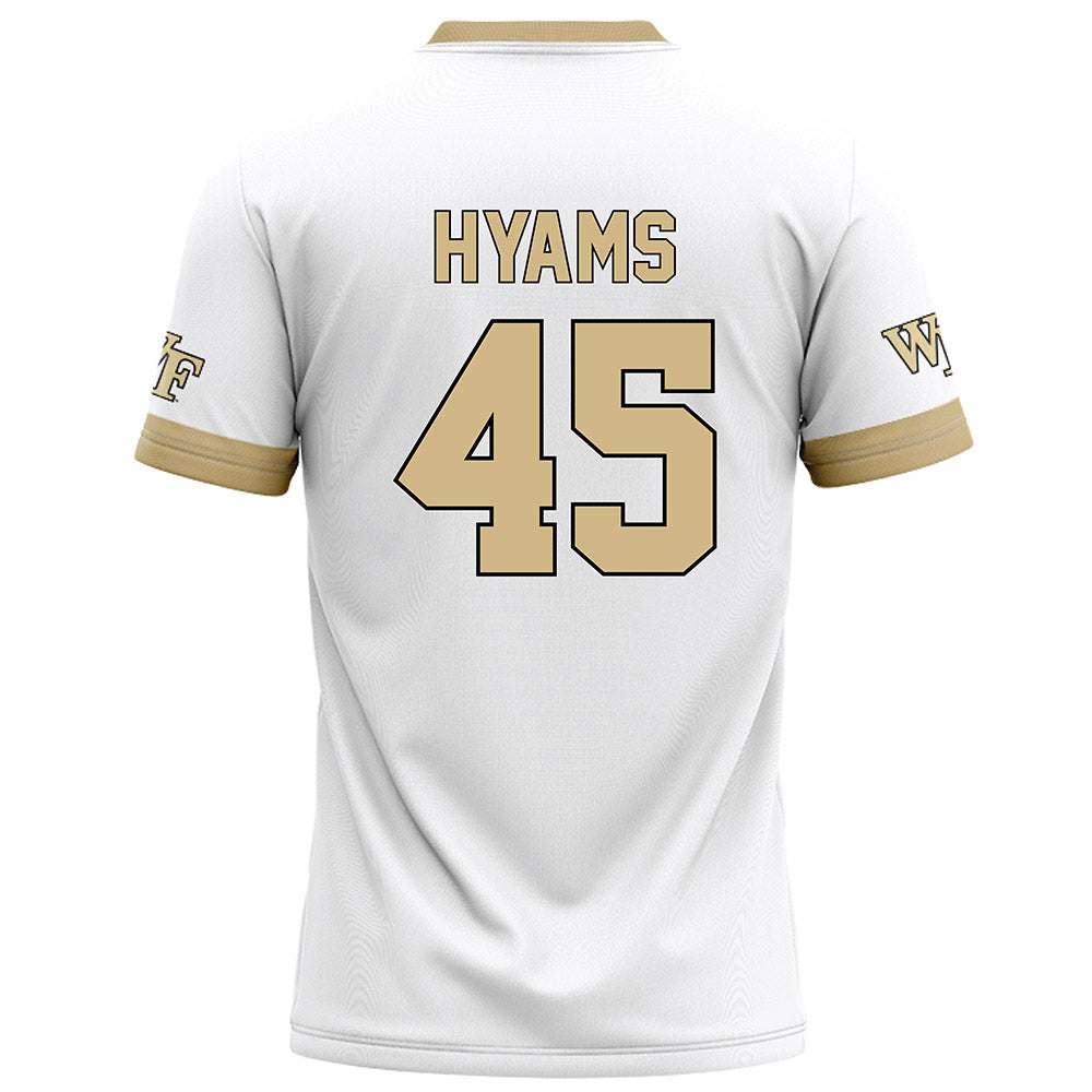 Wake Forest - NCAA Football : Ethan Hyams - White Football Jersey-1