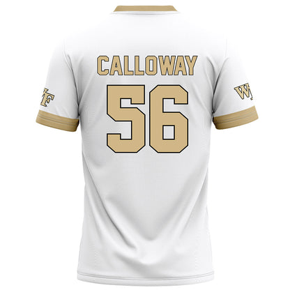 Wake Forest - NCAA Football : Ethan Calloway - White Football Jersey-1
