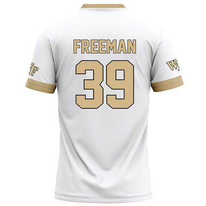 Wake Forest - NCAA Football : Wyatt Freeman - White Football Jersey-1