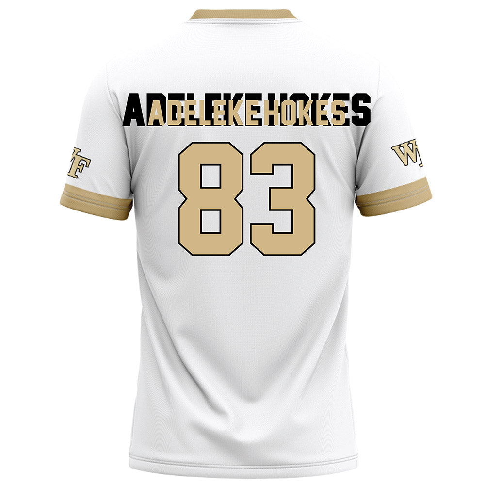 Wake Forest - NCAA Football : Kobe Adeleke-Hokes - White Football Jersey-1